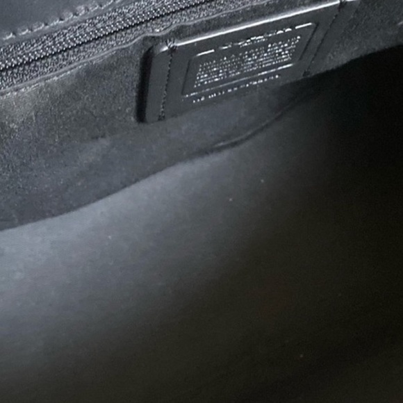 👣 COACH Faye 👣 Mixed Materials Backpack in Black. - Picture 8 of 16